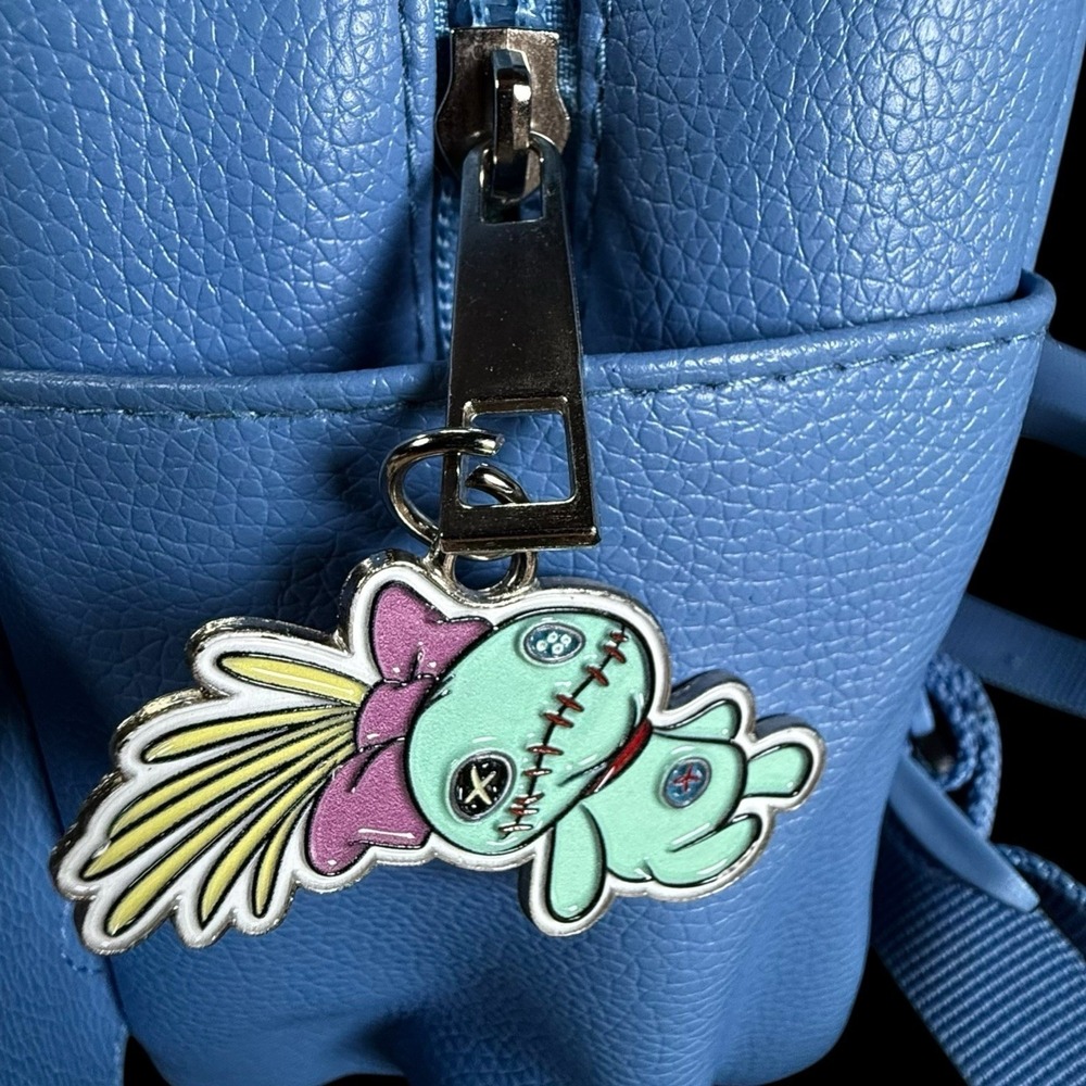 Disney Lilo & Stitch Women's Big Eyes 10.5" Mini Backpack, Blue - Picture 4 of 10